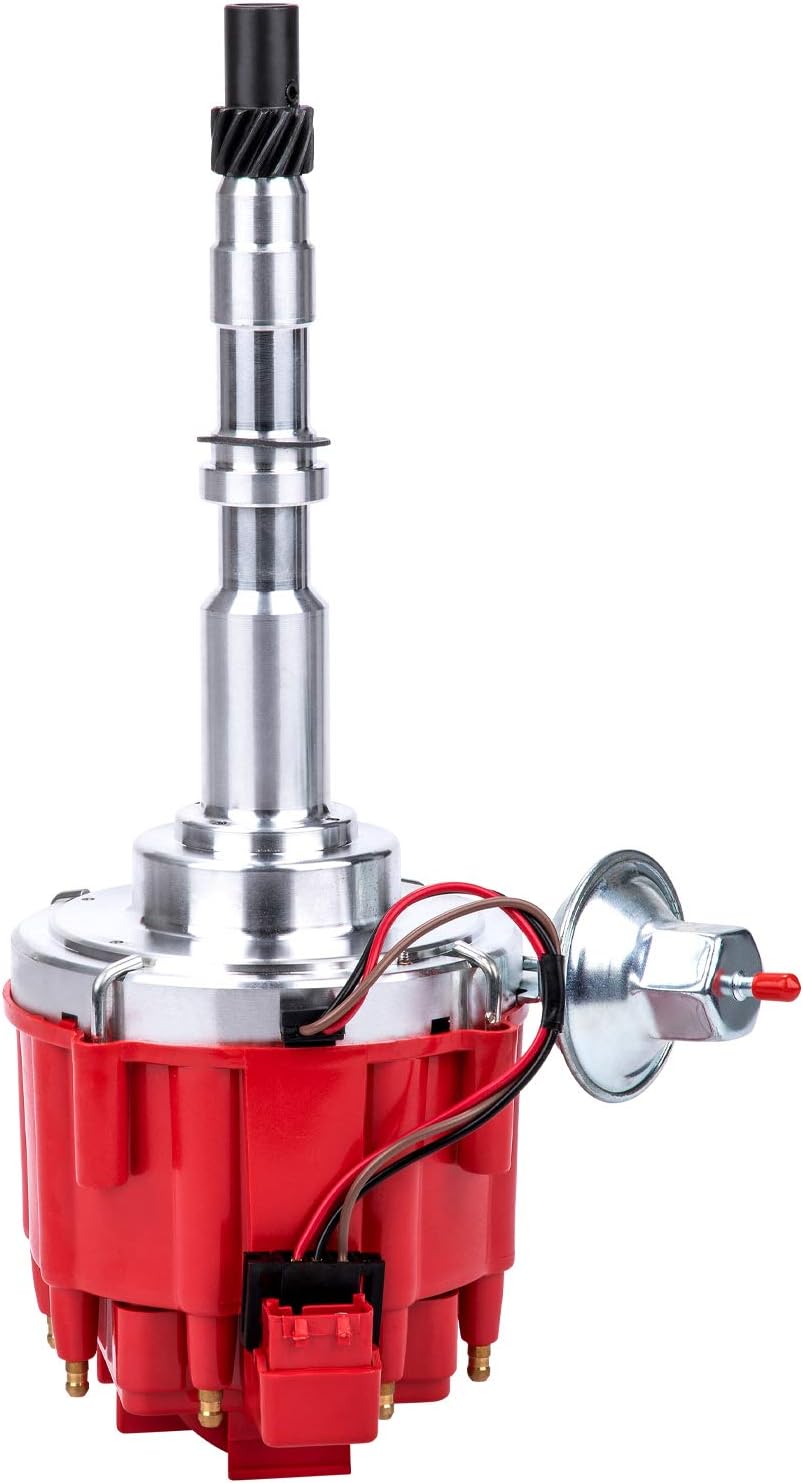 LaMulaAuto HEI Ignition Distributor for AMC/JEEP V8 290 304 343 360 390 401, 65k Volt Coil for 7500 RPM, One Wire Installation Pack of 2