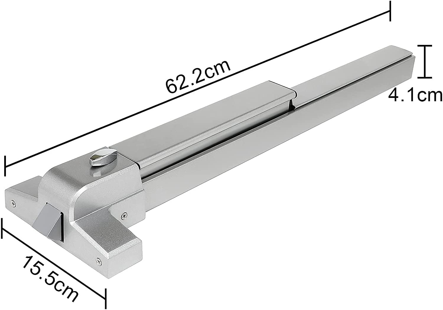 Door Push Bar Panic Exit Device Doors Lock Panic Bar Door Hardware UL Listed Aluminum Made Emergency Hardware Door Bar Lock with Roller Latch Emergency Panic Bars for Exit Door