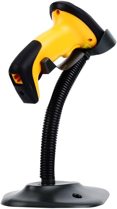 EVAWGIB Warehouse Barcode Scanner 328Feet Transmission Distance USB Cable 1D/2D Automatic QR Code Scanner Handheld Barcode Reader Wried&Wireless Barcode Scanner with 2.4GHz (EV-X2202-EE Braket) Pack of 2