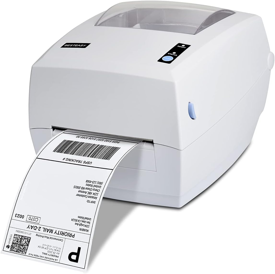 BESTEASY Shipping Label Printer, USPS Label Printer, 4x6 Thermal Printer for Shipping Labels, Commercial Grade Label Maker-High Speed & Clear Printing, Compatible with FedEx, Amazon, Ebay, ups, etsy