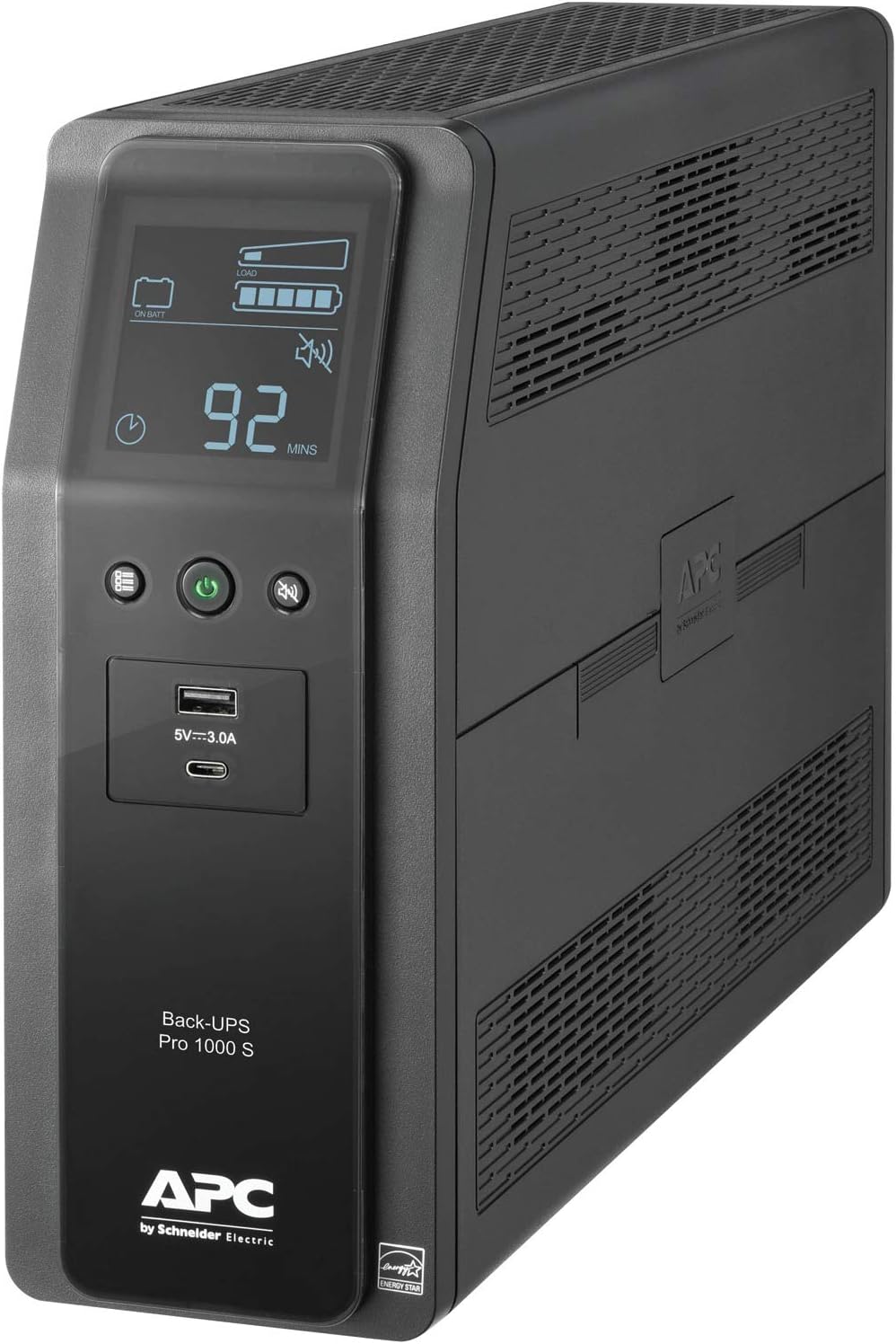 APC UPS 1000VA Sine Wave UPS Battery Backup and Surge Protector, BR1000MS Backup Battery Power Supply with AVR, (2) USB Charger Ports