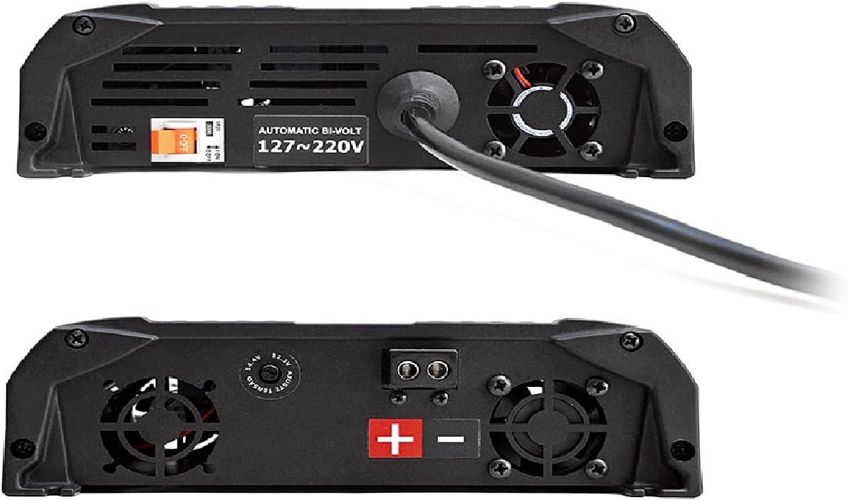 Marts Digital Bianchini 75 Amp Dual Protection Automatic Power Supply 127v 220v with Digital Voltmeter Automotive Battery Boost Supply,Bivolt Smart Car Bettery Charging System