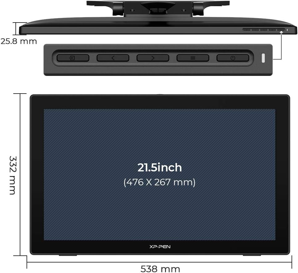 Drawing Tablet with Screen XP-PEN Artist22 Second Generation Digital Drawing Display 21.5 Inch Graphics Tablet with Screen for Art Creation and Digital Drawing