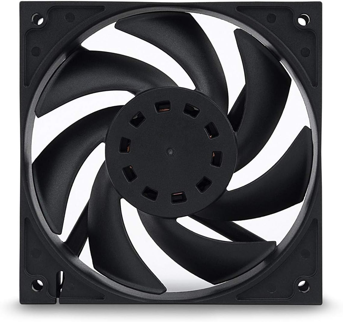 EKWB EK-Vardar EVO 120ER PWM 120mm Fan, 2200 RPM, Black, 2-Pack Pack of 2