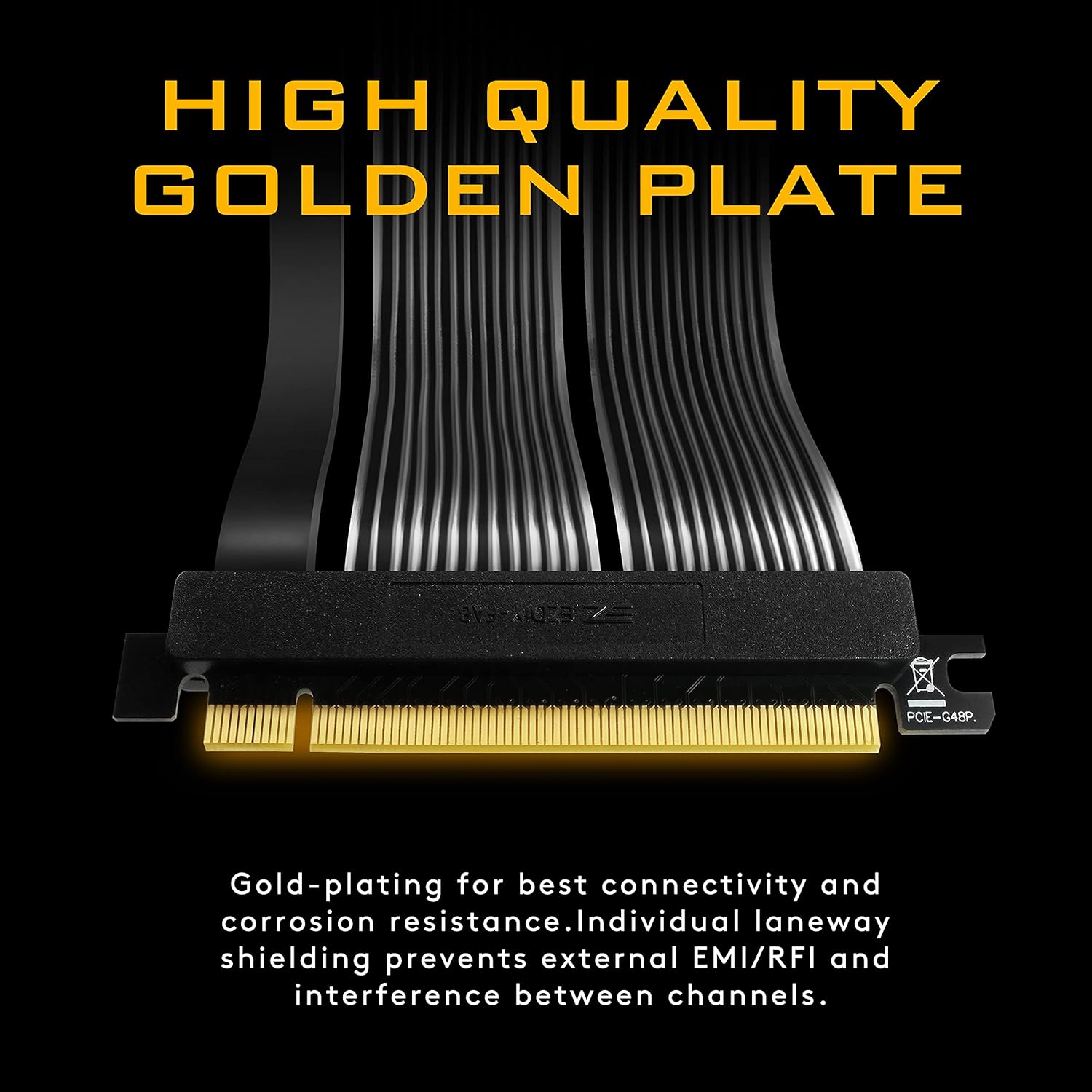 EZDIY-FAB [20cm] PCIE 4.0 16x Extreme High Speed Riser Cable PCI Express Port GPU Extension Card-Right Angle Connector Pack of 2