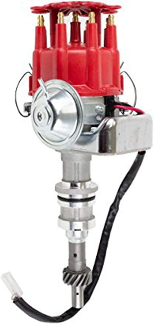 A-Team Performance - R2R Ready 2 Run Complete Distributor - Compatible with Small Block Ford SBF 351W Two-Wire Installation Blue Cap Pack of 2