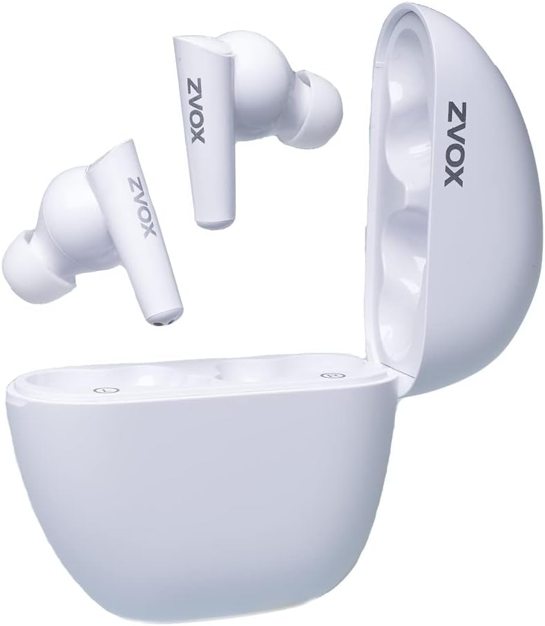ZVOX AV30 True Wireless Bluetooth Earbud Headphones with Voice-Clarifying AccuVoice Technology