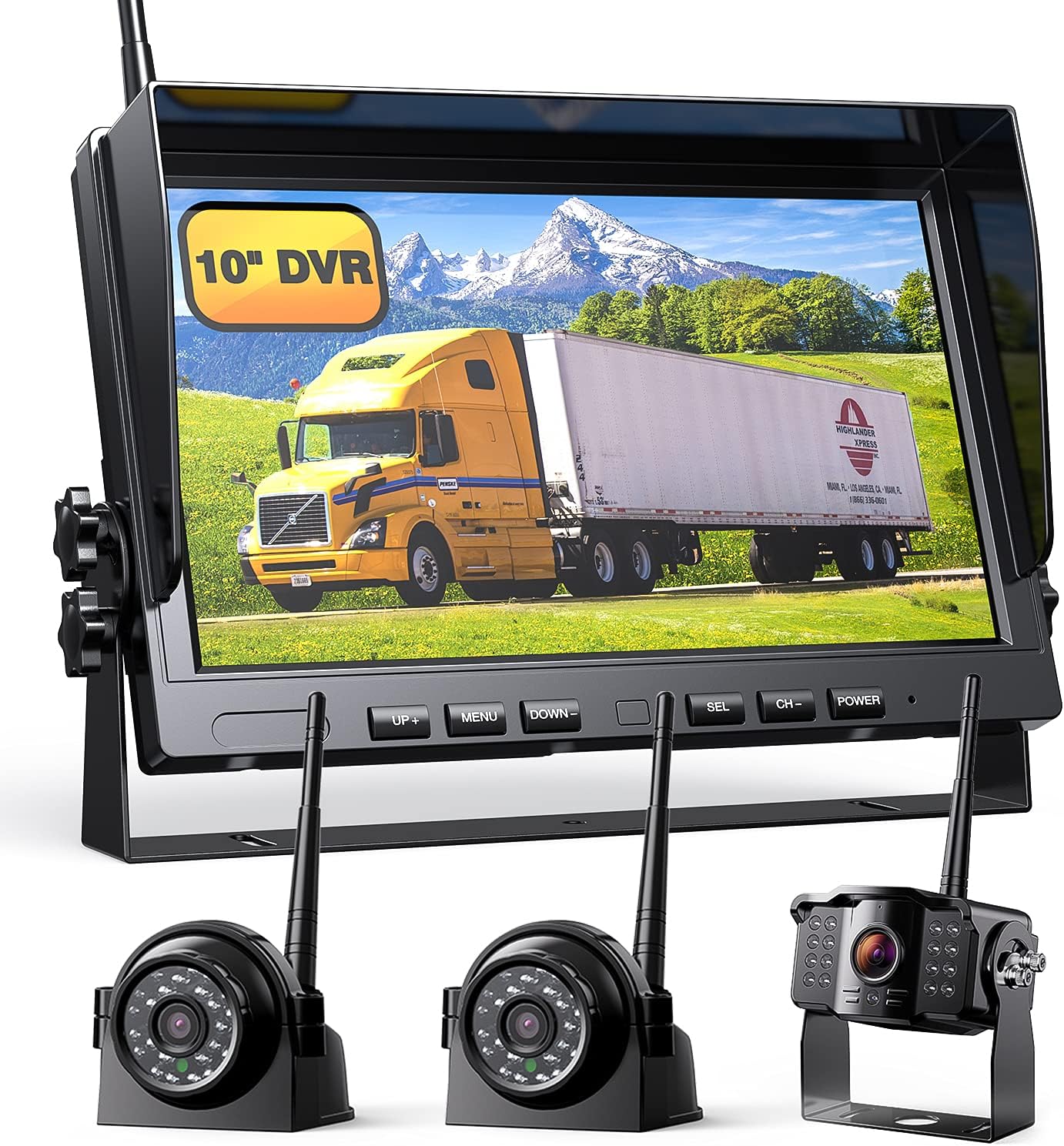 1080P Wireless Backup Camera w/ Built-in Recorder 10