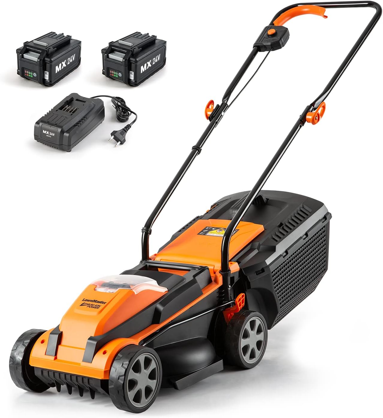 LawnMaster CLMF4817E 48V MAX* Brushless Mower with 2X24V MAX* 4.0Ah Battery and a Dual Charger