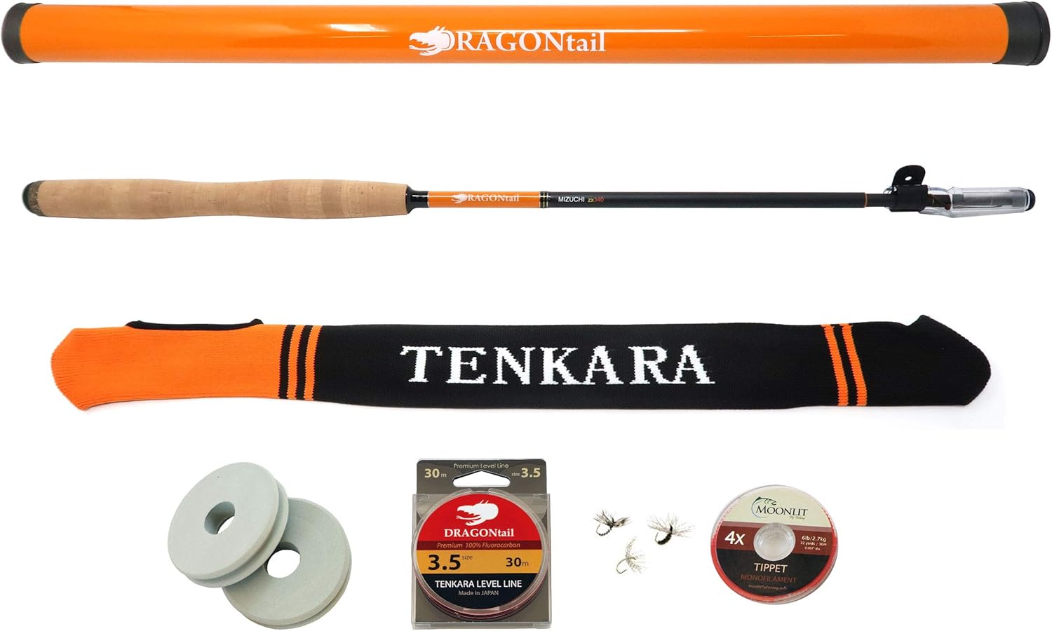 DRAGONtail MIZUCHI zx340 Zoom Small Stream 3 Length Tenkara Rod