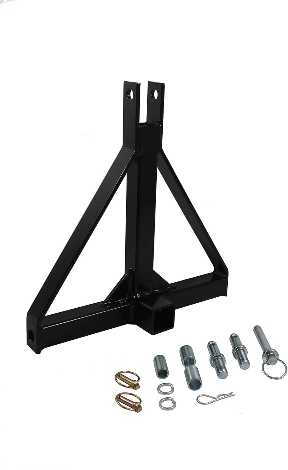 MAXXHAUL Standard 3-Point Hitch Adapter for Trailers & Farm Equipment with Category 1 Pins & 2