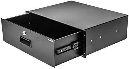 NavePoint Server Cabinet Case 19 Inch Rack Mount DJ Locking Lockable Deep Drawer with Key 3U Pack of 2