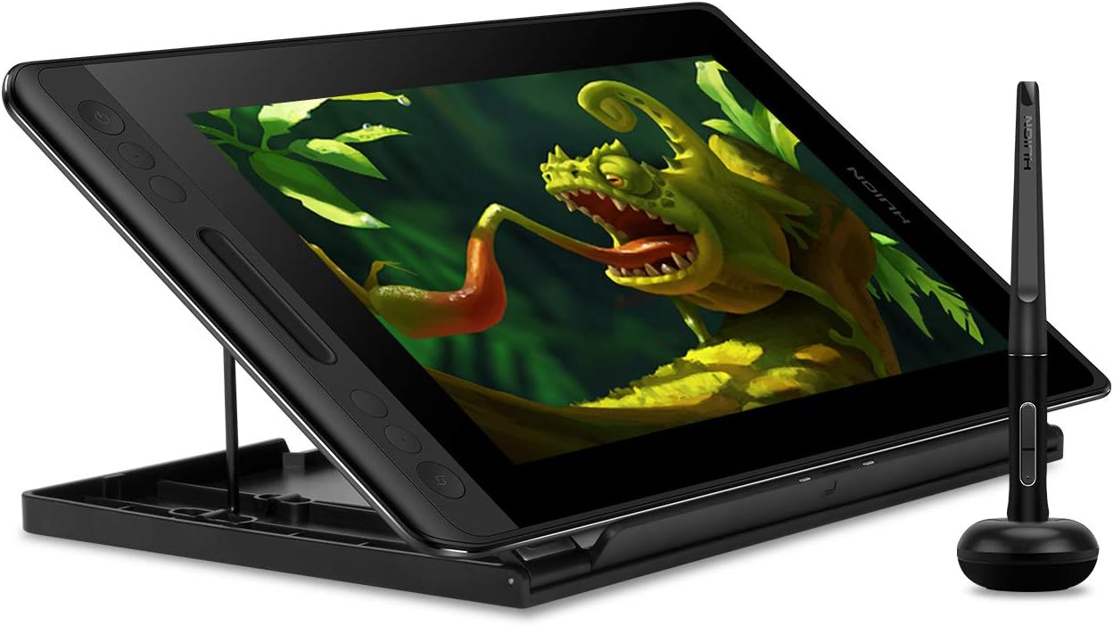 Huion KAMVAS Pro 12 Drawing Tablet with Screen Graphics Drawing Monitor Full-Laminated Pen Display with Battery-Free Pen and Adjustable Stand 8192 Pen Pressure(GT-116)
