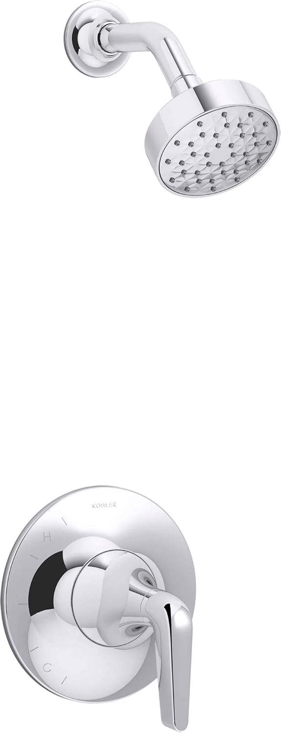 Kohler K-TS22028-4-CP Tempered Shower Trim Set, Polished Chrome