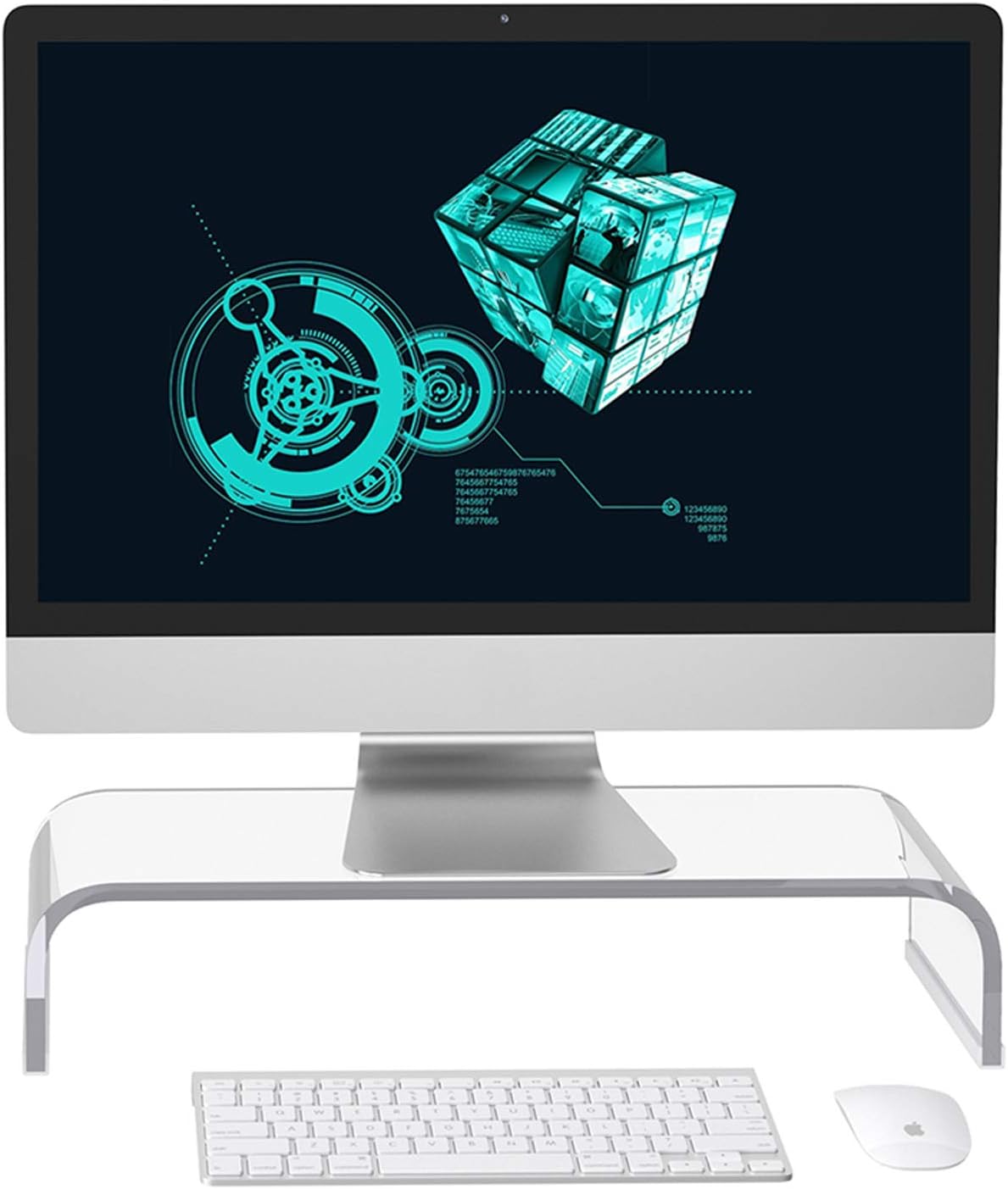 Acrylic Clear Monitor Screen Stand Riser for Desk Office Home Bedroom 20