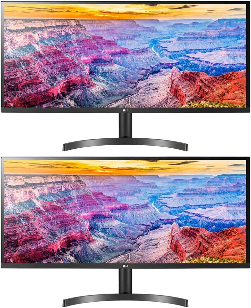 LG 34WL600-B 34 inch UltraWide IPS FreeSync LED Monitor 2560 x 1080 21:9 2 Pack