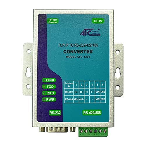 Serial Ethernet Converter- ATC-1200 Low Cost RS232/422/485 to Ethernet Pack of 2
