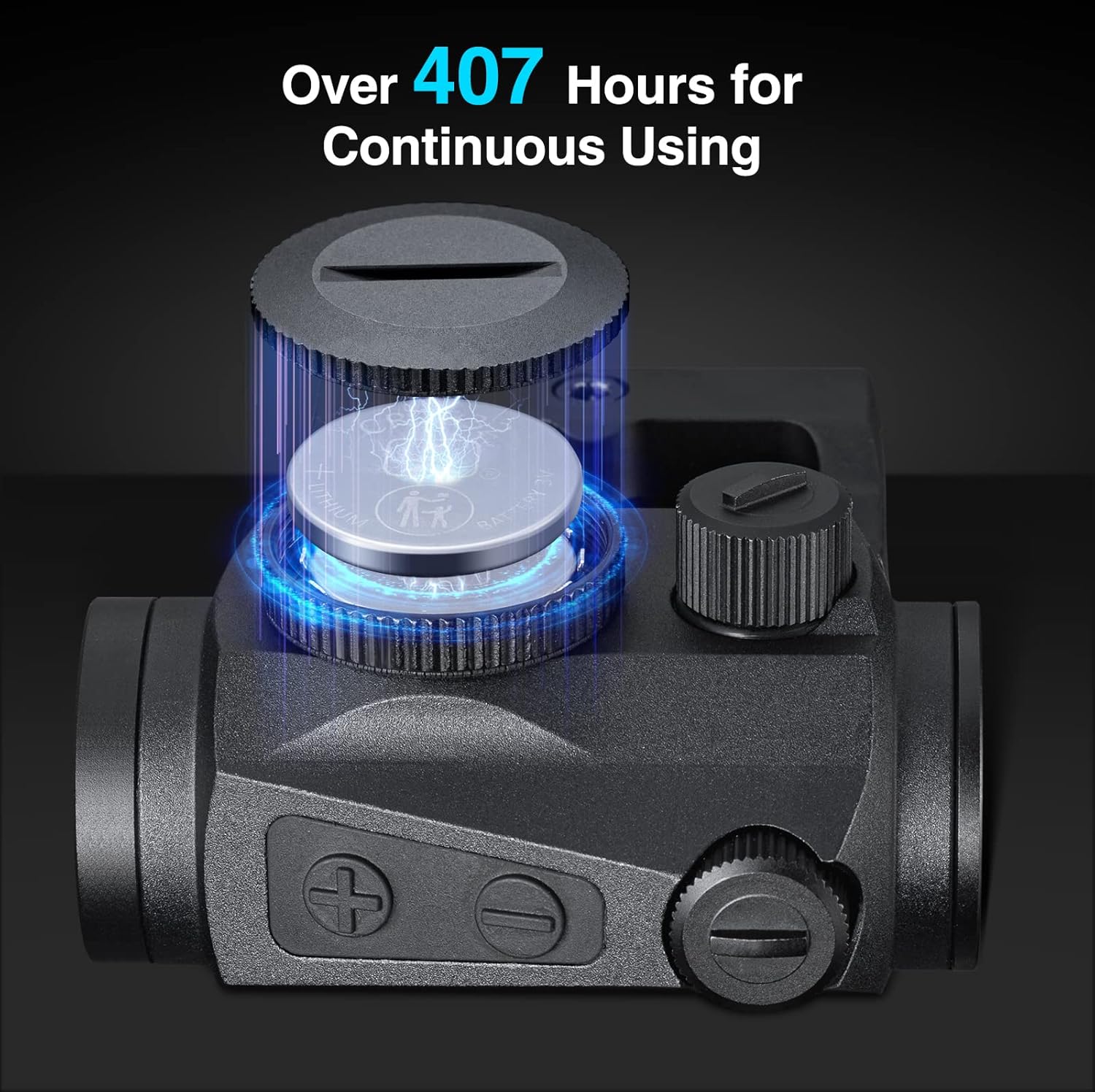 CVLIFE 2 MOA Red Dot Sight Auto On & Off 1x20mm Compact Motion Awake Reflex Sight with Flip Lens Covers, Low Profile and Absolute Co-Witness Mount, Black Pack of 2