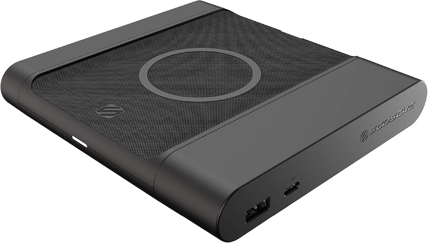 Scosche BLKIT3-SP BaseLynx Qi-Certified Modular Customizable Wireless Charging Station, Compatible with all Qi, Power Delivery 3.0, Standard USB-C & USB-A Devices Pack of 2