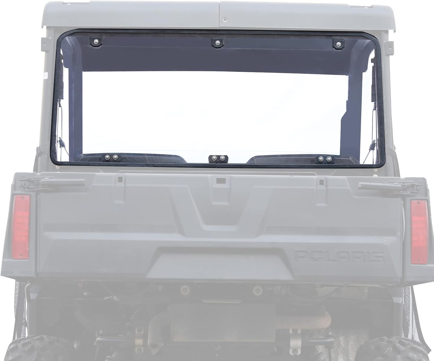 KIWI MASTER Heavy Duty Rear Windshield Compatible for 2015-2021 Polaris Ranger Midsize 570 Accessories, 2017-2021 Polaris Ranger Midsize 500 Scratch Resistant
