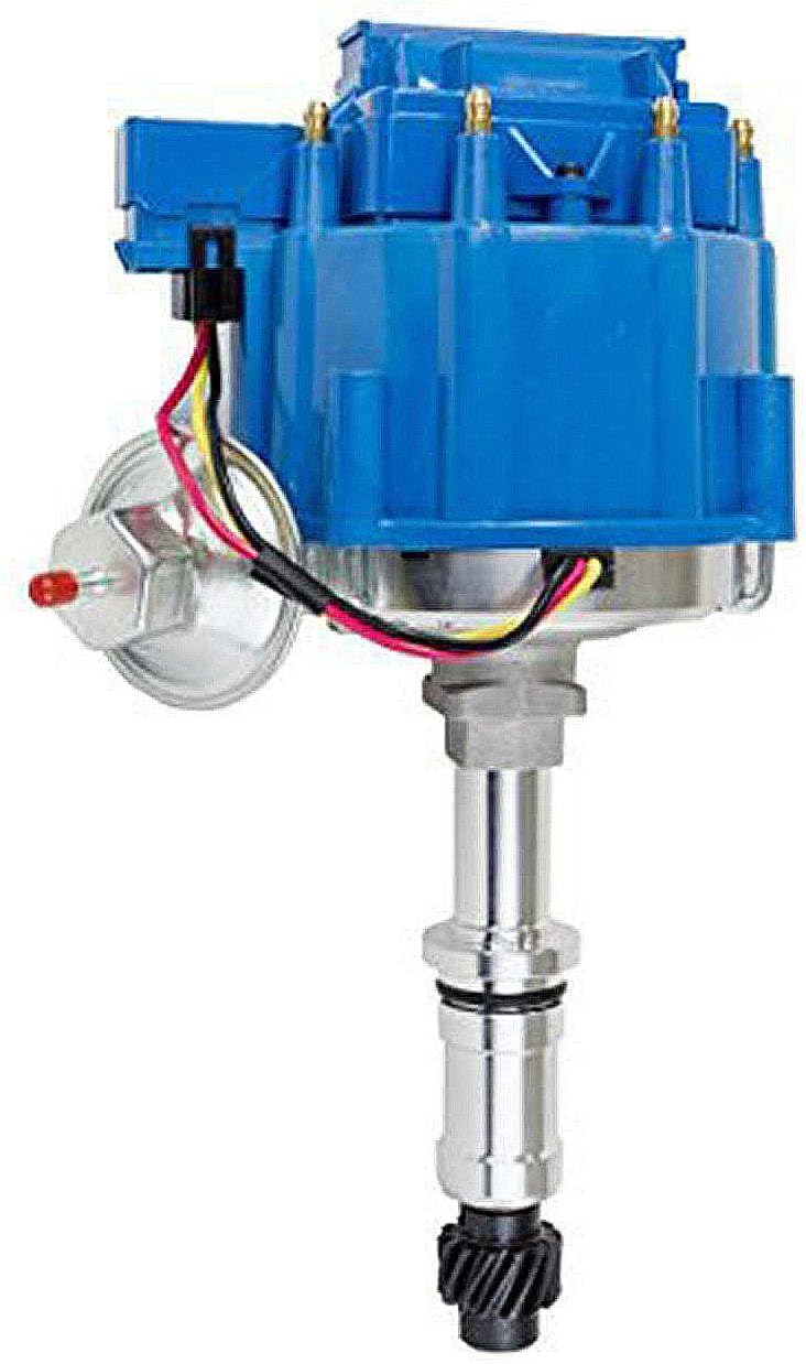 A-Team Performance - HEI Distributor 65K Coil - Compatible with Buick Small Block SB 215 340 350 (3.5L / 215 1970-1974 Range Rover) One Wire Installation Red Cap