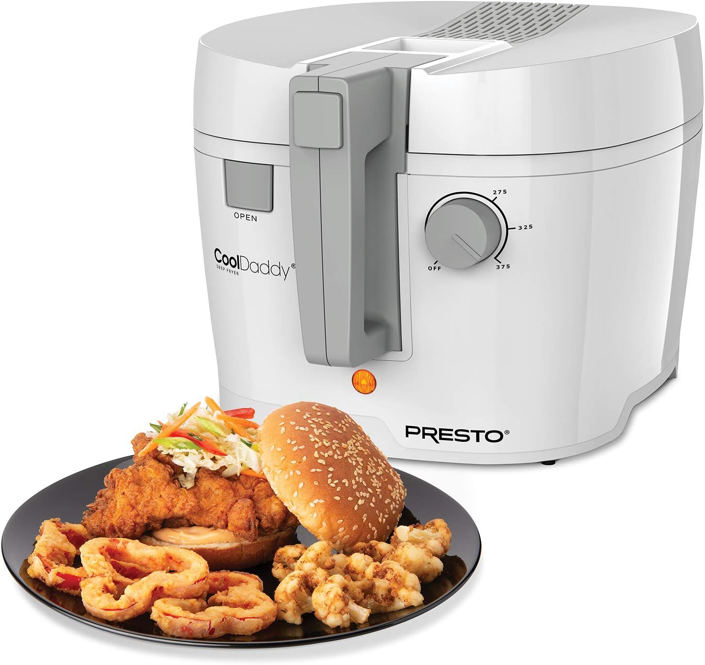 Presto 05443 CoolDaddy Cool-touch Deep Fryer - White Pack of 2
