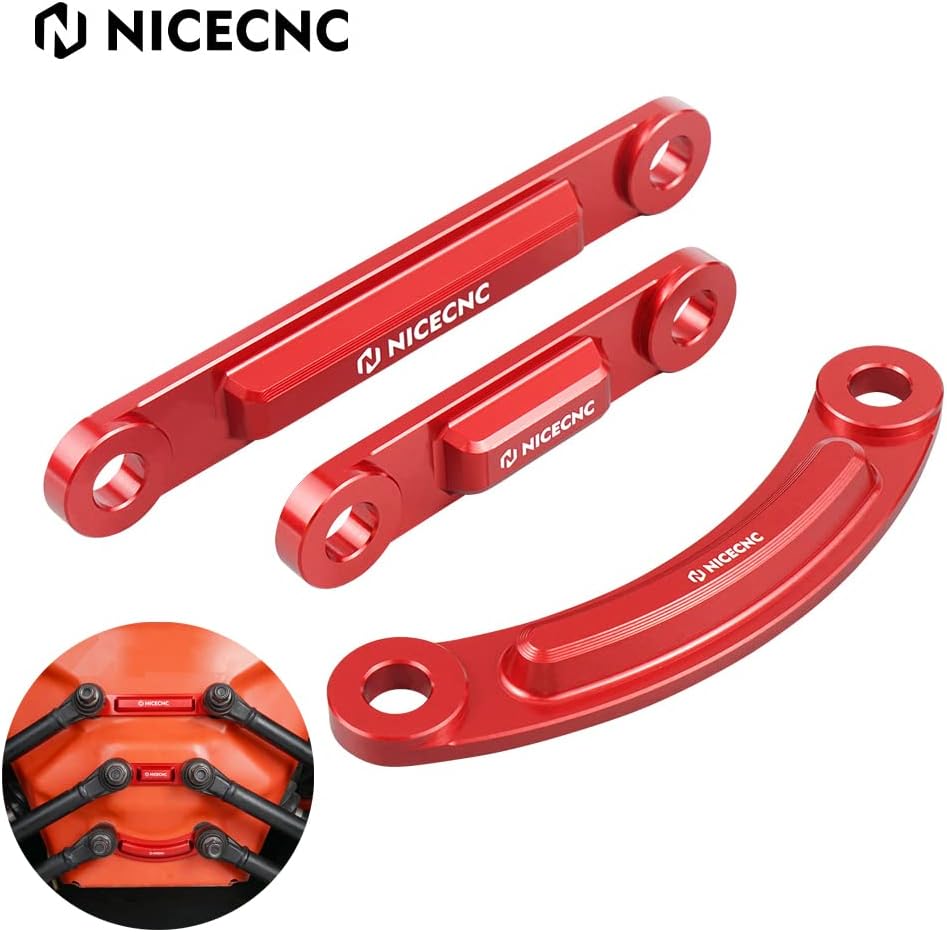 NICECNC Gold Stabilizes Radius Rods Gasket Sets Compatible with Can Am Maverick X3 2018 2019 2020 2021, Maverick X3 Max R 2017 2018 2019 2020 2021 Maverick X3 Max RR 2020-2021 Maverick X3 900 HO 2018