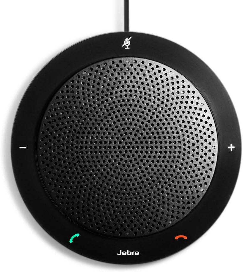 Jabra Speak 510 MS Wireless Bluetooth Speaker for Softphone and Mobile Phone – Link 370 USB Included – Easy Setup, Portable Speaker for Holding Meetings Anywhere with Outstanding Sound Quality