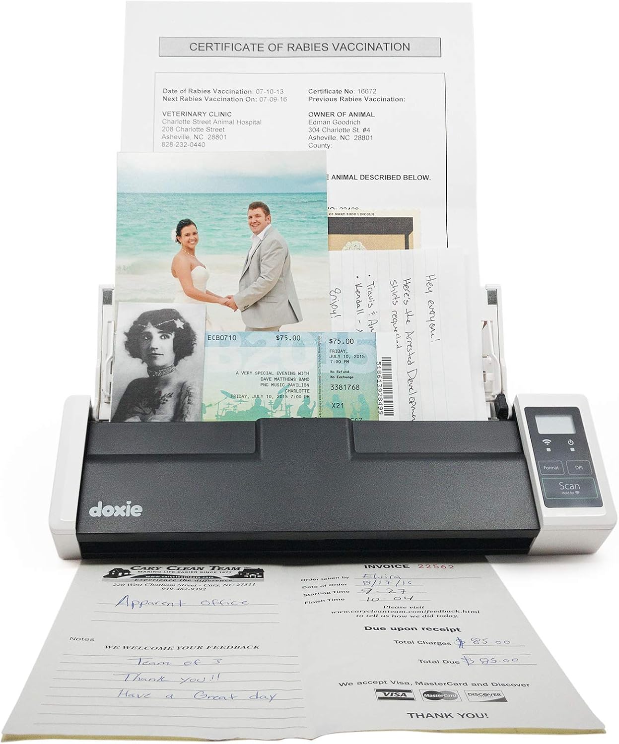 Doxie Q — Rechargeable Document Scanner with ADF and Wi-Fi