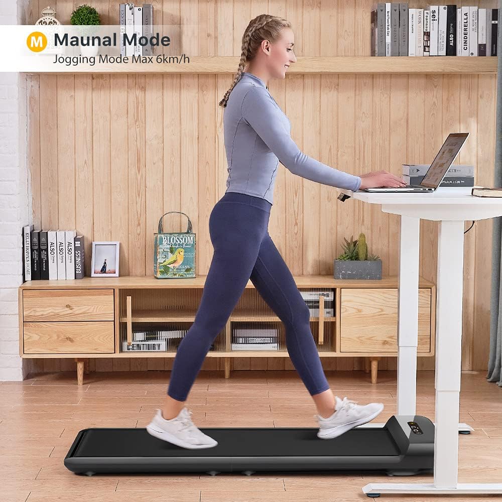 WALKINGPAD C2 Smart Folding Treadmill Under Desk Portable Kingsmith Walking Pad Digital Electric Slim Foldable Fitness Jogging Training Cardio Workout for Home Office 0.5-6KM/H