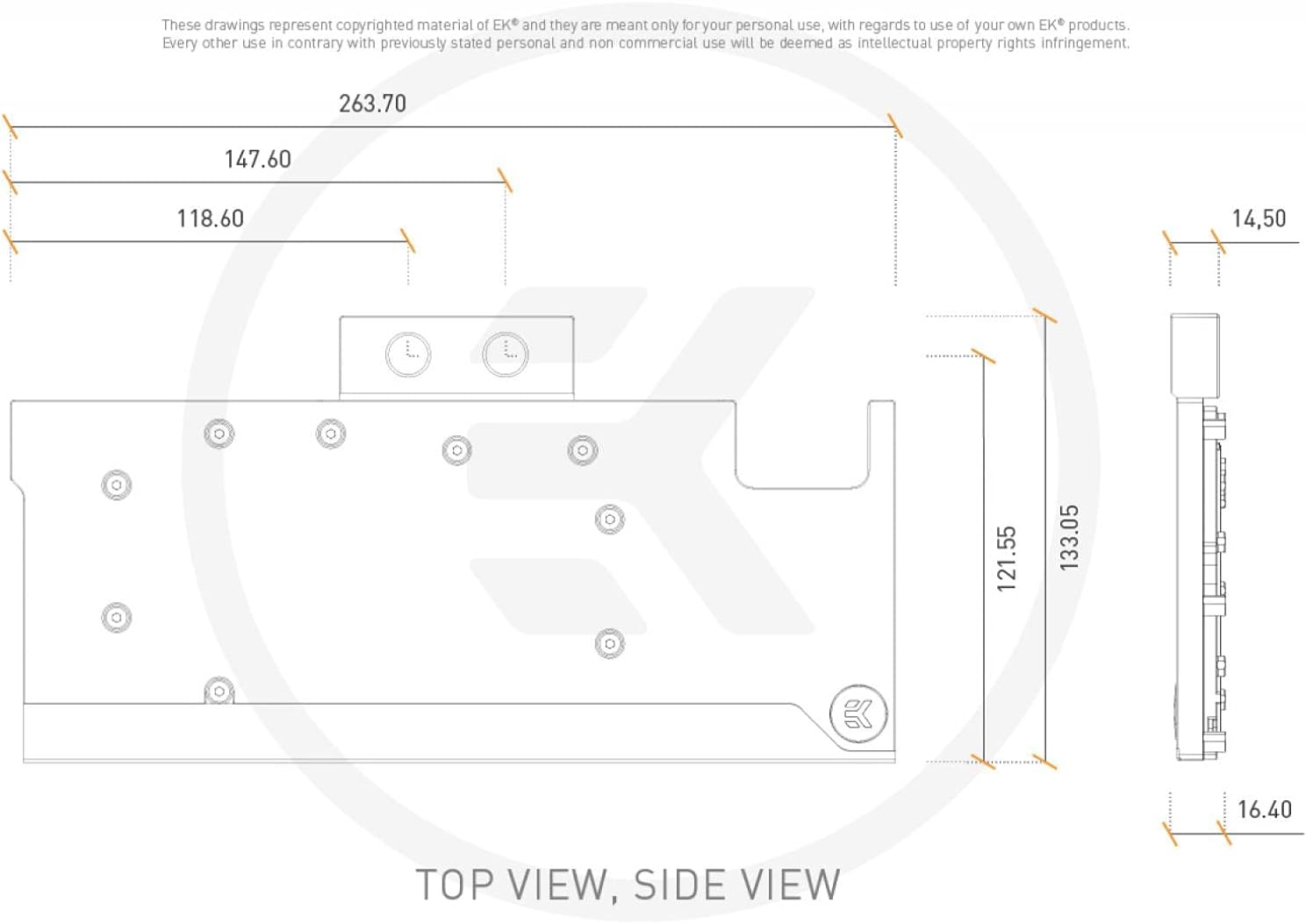 EKWB EK-Classic GPU Water Block RX 6800/6900, D-RGB, Nickel/Plexi