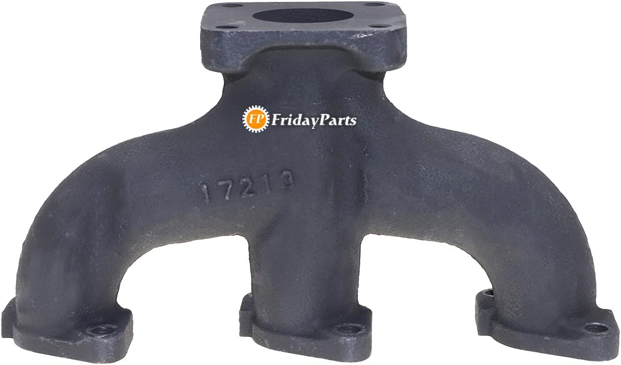 FridayParts Exhaust Manifold 17213-12310 17213-12312 1721312310 1721312312 For Kubota D905 D1005 D1105 D1305 Engine Bobcat Skid Steer Loader