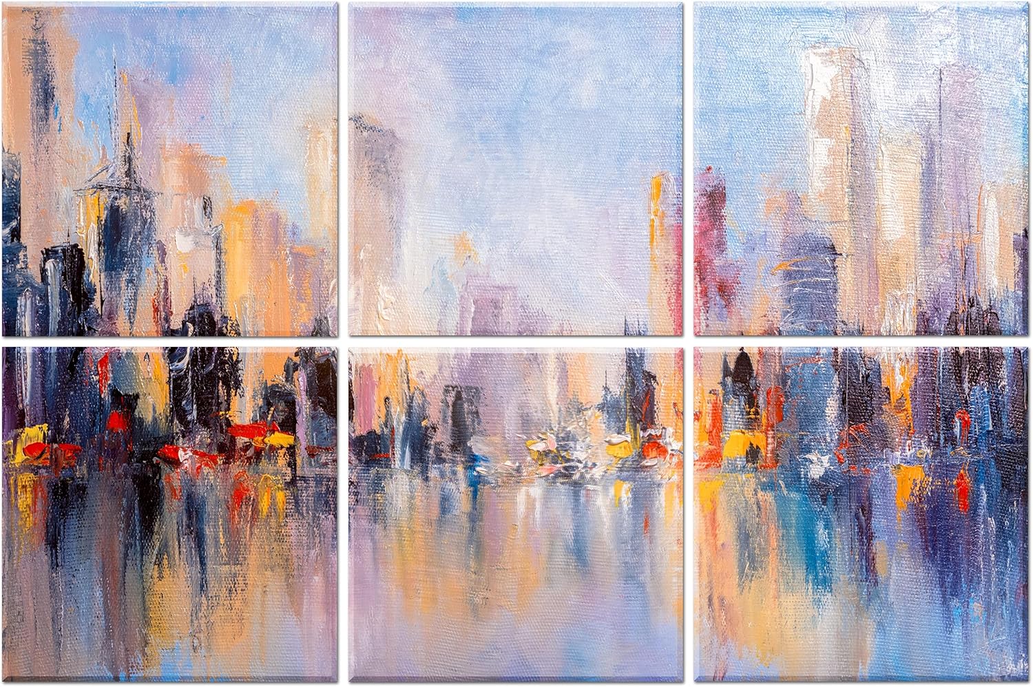 Ruonin.X 6 Pack Decorative Art Acoustic wall panels,Better Acoustic Treatment than foam, Premium Sound Absorbing and Soundproof wall panels for Recording studios and homes, 72