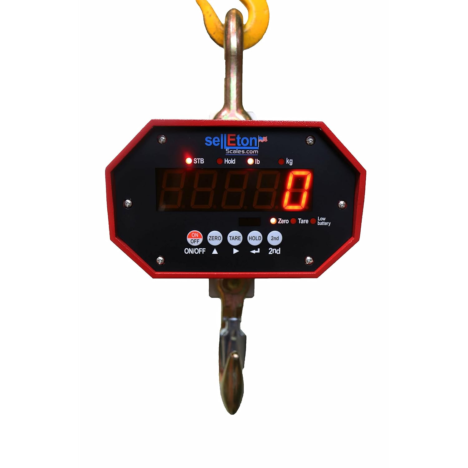 SellEton SL-925 Heavy Duty Industrial Crane Scale, Hanging Hoist Large Enclosure | 6000 Lbs X 1 Lb