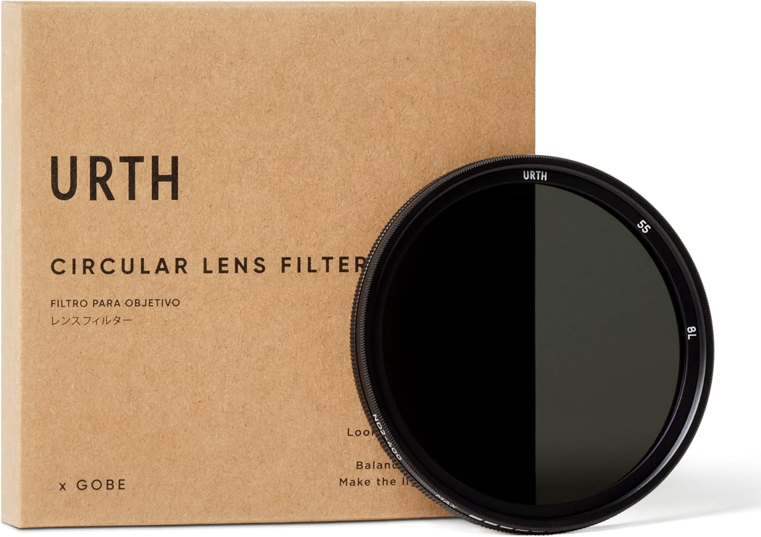 Urth 55mm ND2-400 (1-8.6 Stop) Variable ND Lens Filter Pack of 2