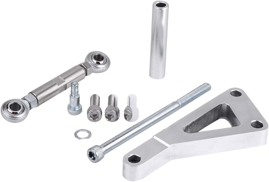 Chevy SBC 350 Alternator Bracket Kit, Keenso Long Water Pump Mount Polished Aluminum Alloy Generator Bracket OEM PCE232.1002 Pack of 2