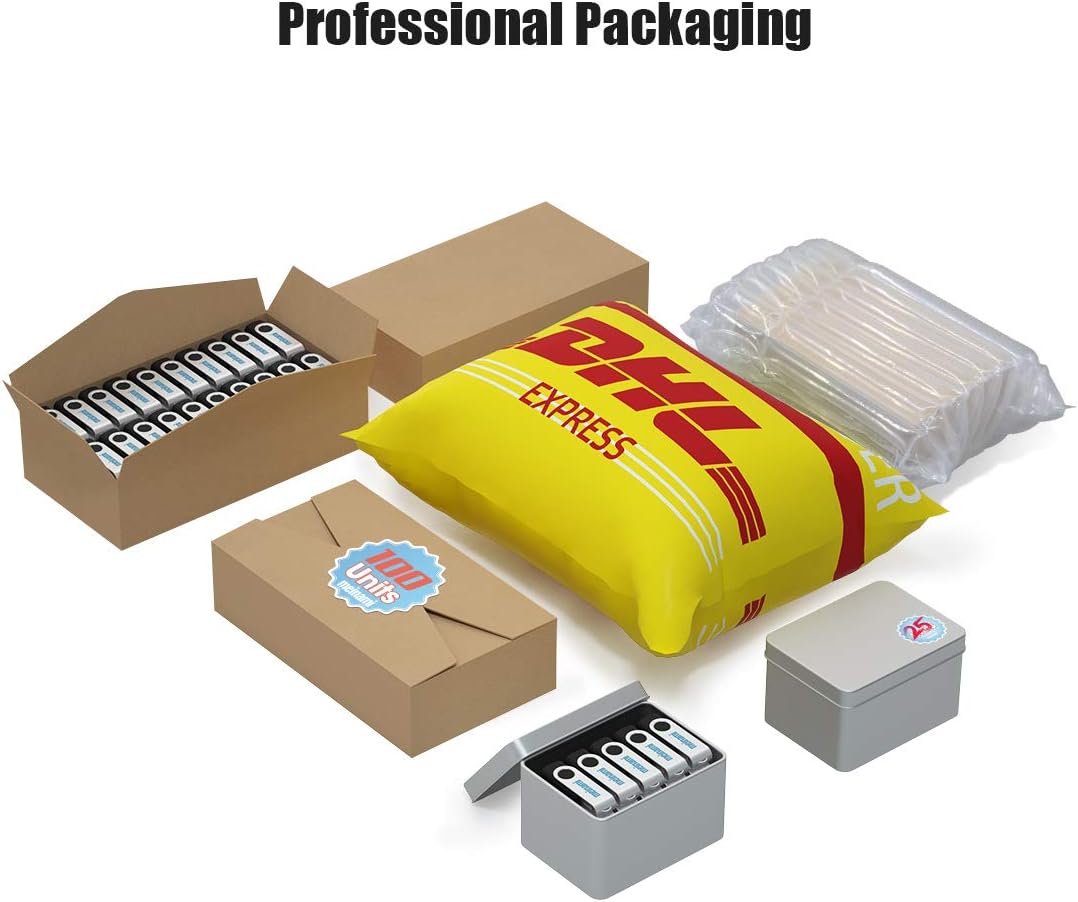 50PCS 16GB Custom USB Flash Drive Personalized Thumb Drive Logo Printed USB,50 Pack