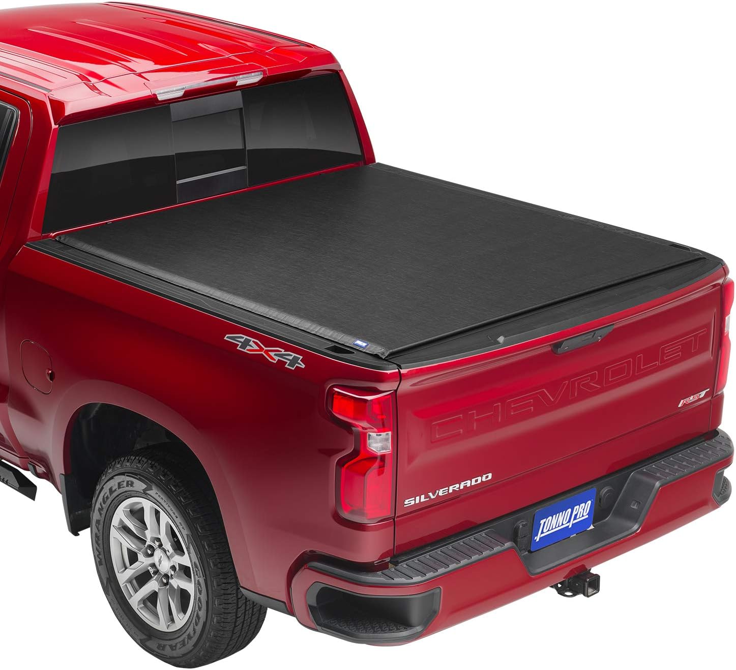 Tonno Pro Lo Roll, Soft Roll-up Truck Bed Tonneau Cover | LR-1045 | Fits 2014-2018, 19 Ltd/Lgcy Chevy/GMC Silverado/Sierra 1500/2500/3500 6' 7