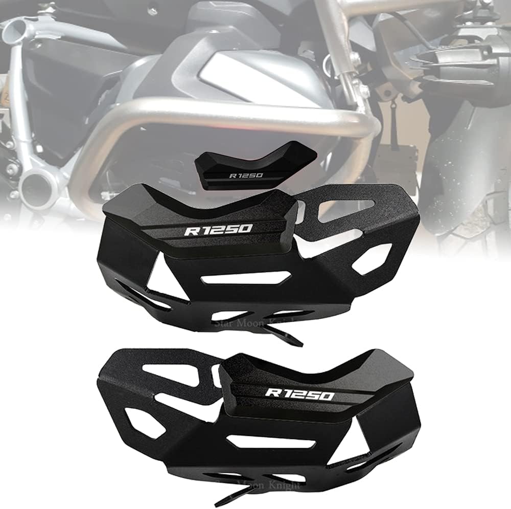 WWB R1250GS Engine Guard Cylinder Head Guard Protector Cover for BMW R1250 GS ADV Adventure R1250RS R1250RT 2019 2020 Black-red