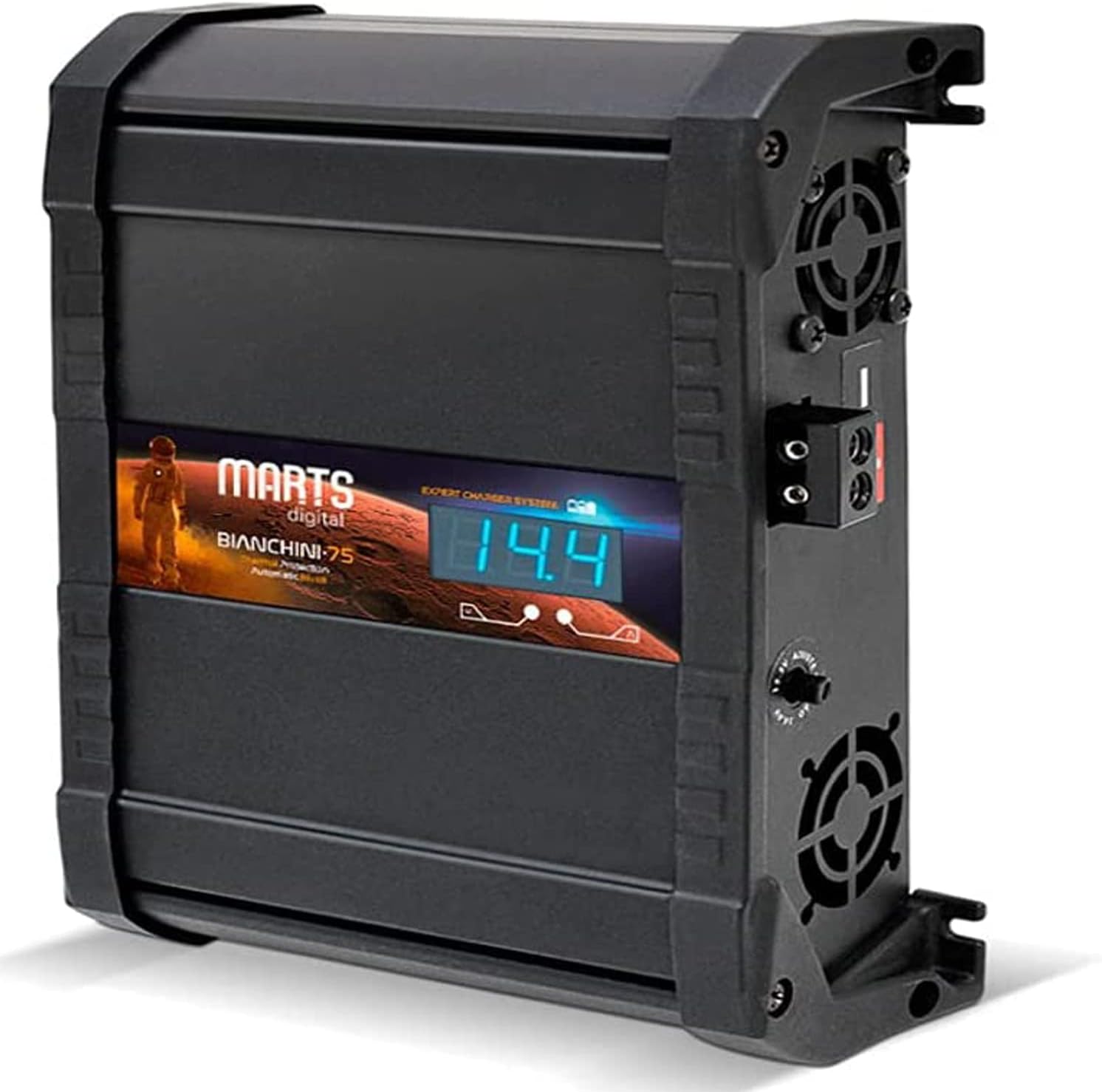 Marts Digital Bianchini 75 Amp Dual Protection Automatic Power Supply 127v 220v with Digital Voltmeter Automotive Battery Boost Supply,Bivolt Smart Car Bettery Charging System