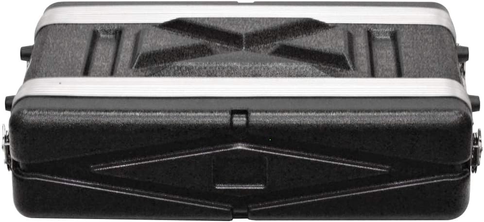 Seismic Audio - SALWR2S - Lightweight 2 Space Compact ABS Rack Case - 2U PA DJ Amp Effects Shallow Rack Case