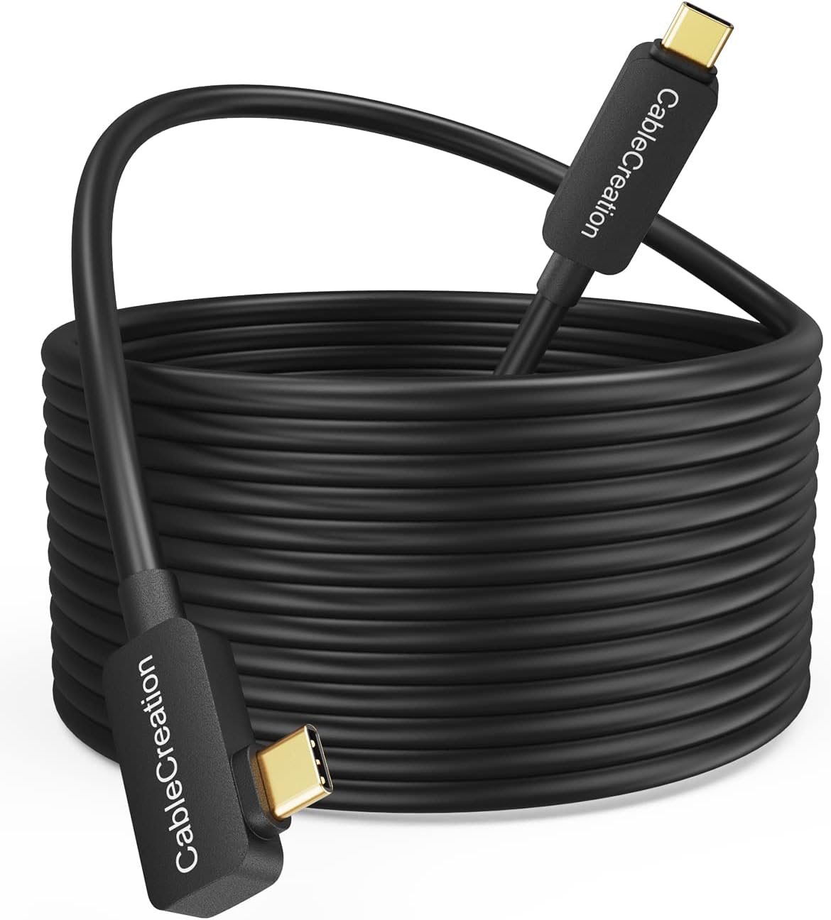 Quest Link Cable 16.4FT, CableCreation USB 3.2 Gen1 USB C to A Oculus Quest Link Cable High Speed 5 Gbps Data Compatible with Quest/Quest 2 Virtual Reality Headsets and Gaming PC, 5 Meters Pack of 2