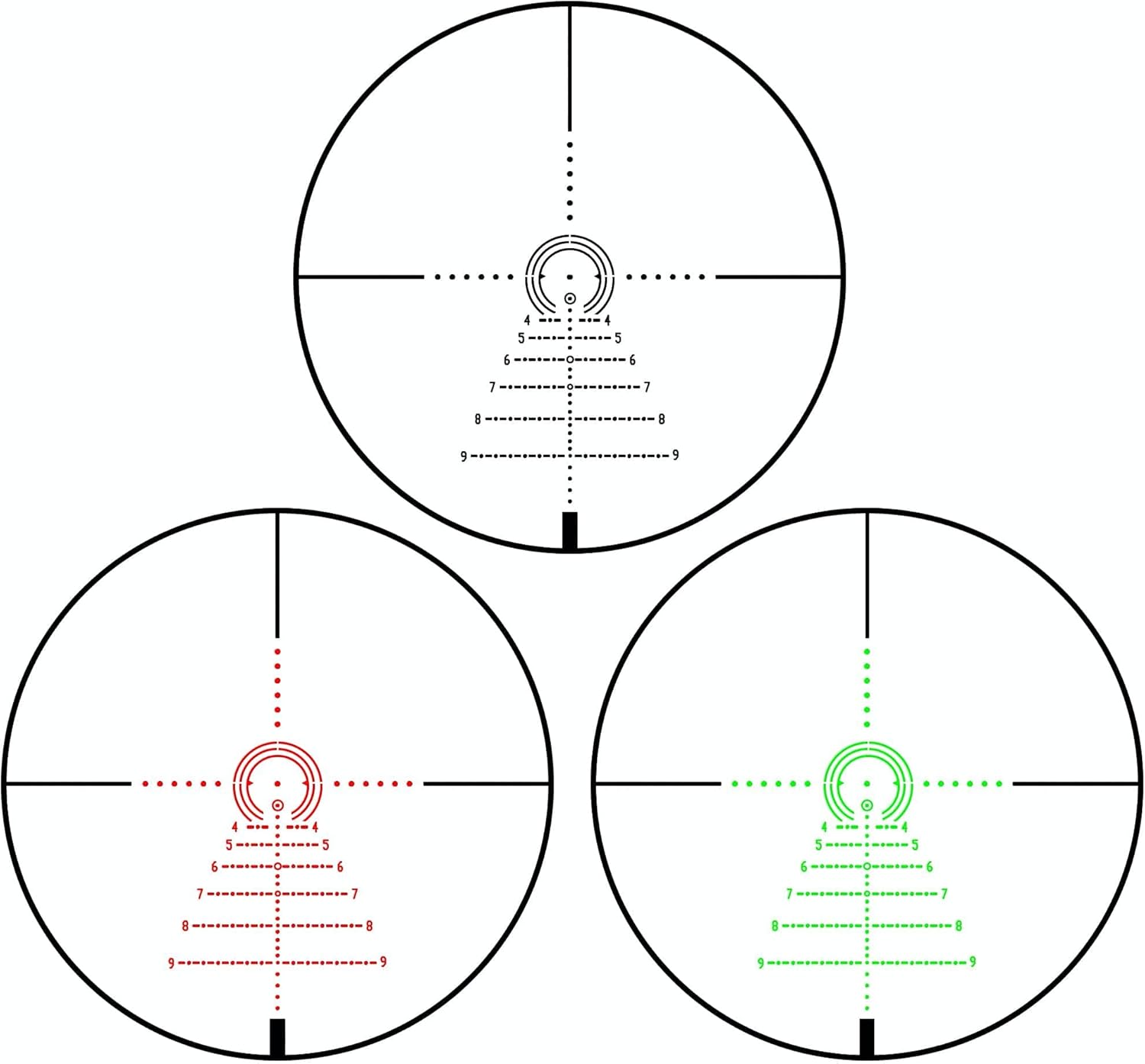 Sniper VT 1-6X28 FFP First Focal Plane (FFP) CQB Scope 35mm Tube ED Optics System with Red/Green Illuminated Reticle Fit .223 5.56