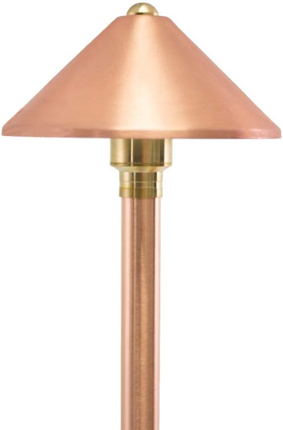 VOLT Conehead 12V Black Brass Path Light (7