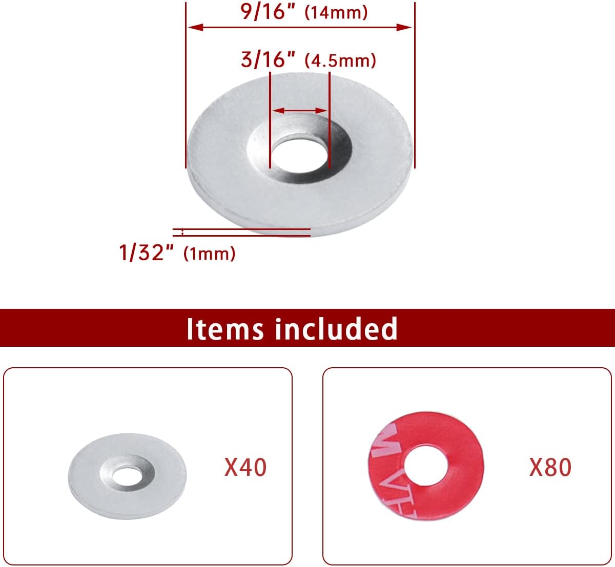 Muzata 40Pack Cable Railing Kit Protector Sleeve Adhesive Grommet Protective for 1/8