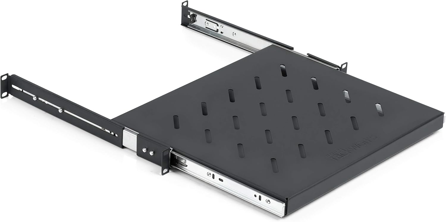 Gator Rackworks Rack Mount Sliding Accessory Shelf; 1U Size - 14.8