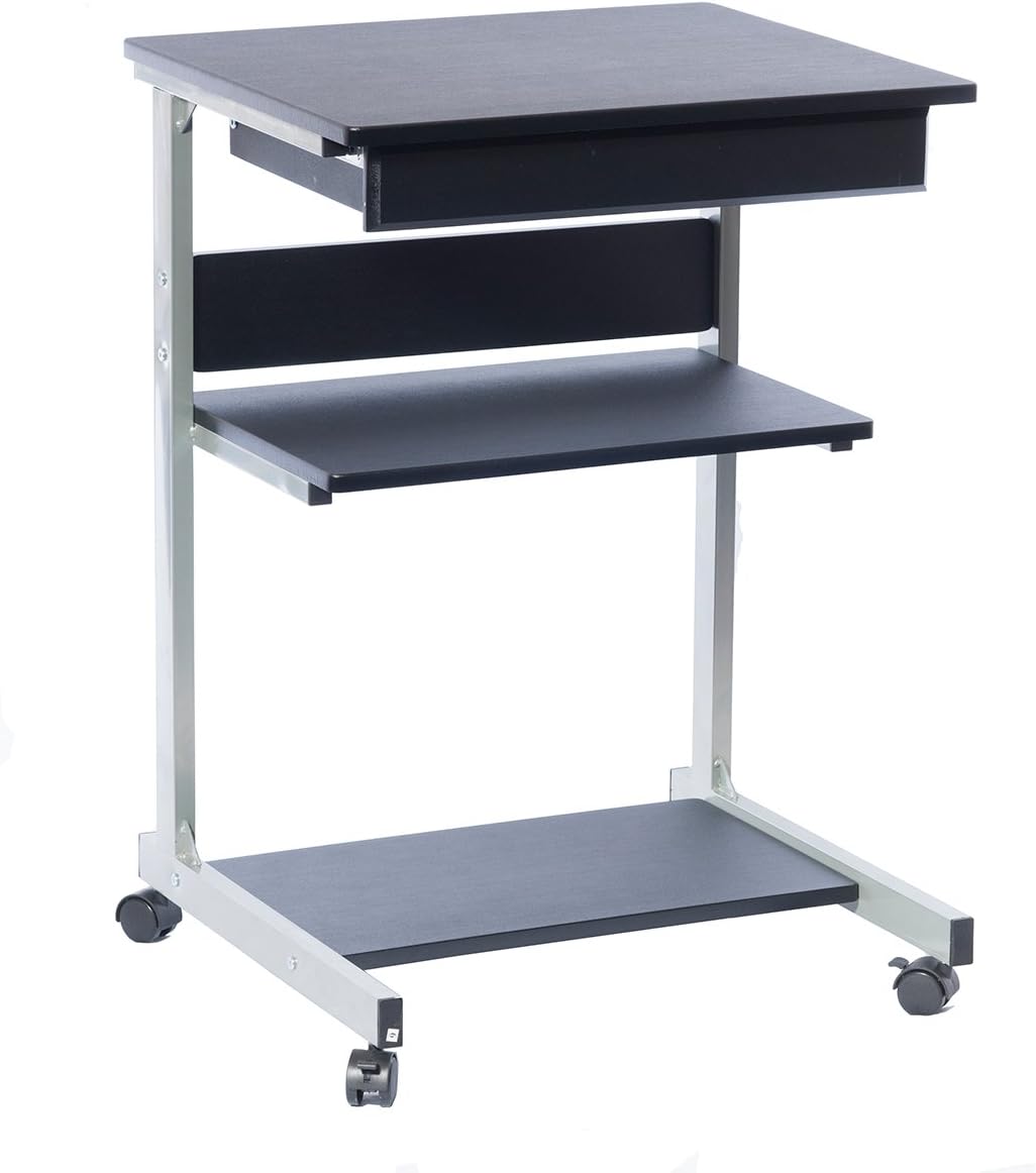 TECHNI MOBILI Modus Metal Computer Student Laptop Desk in Graphite