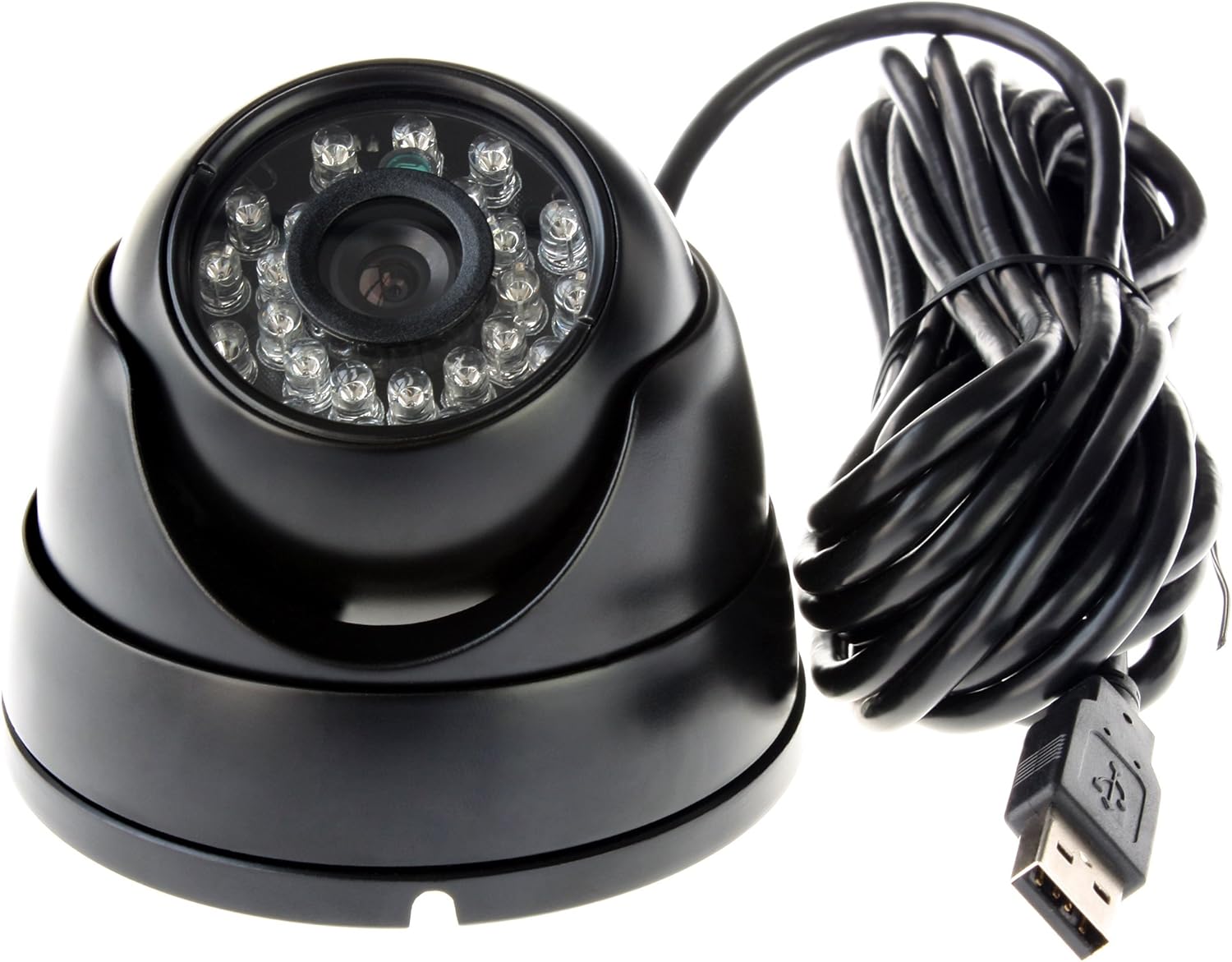 ELP 180degree Fisheye Lens Wide Angle 1080P Mini Box Webcam Pack of 2