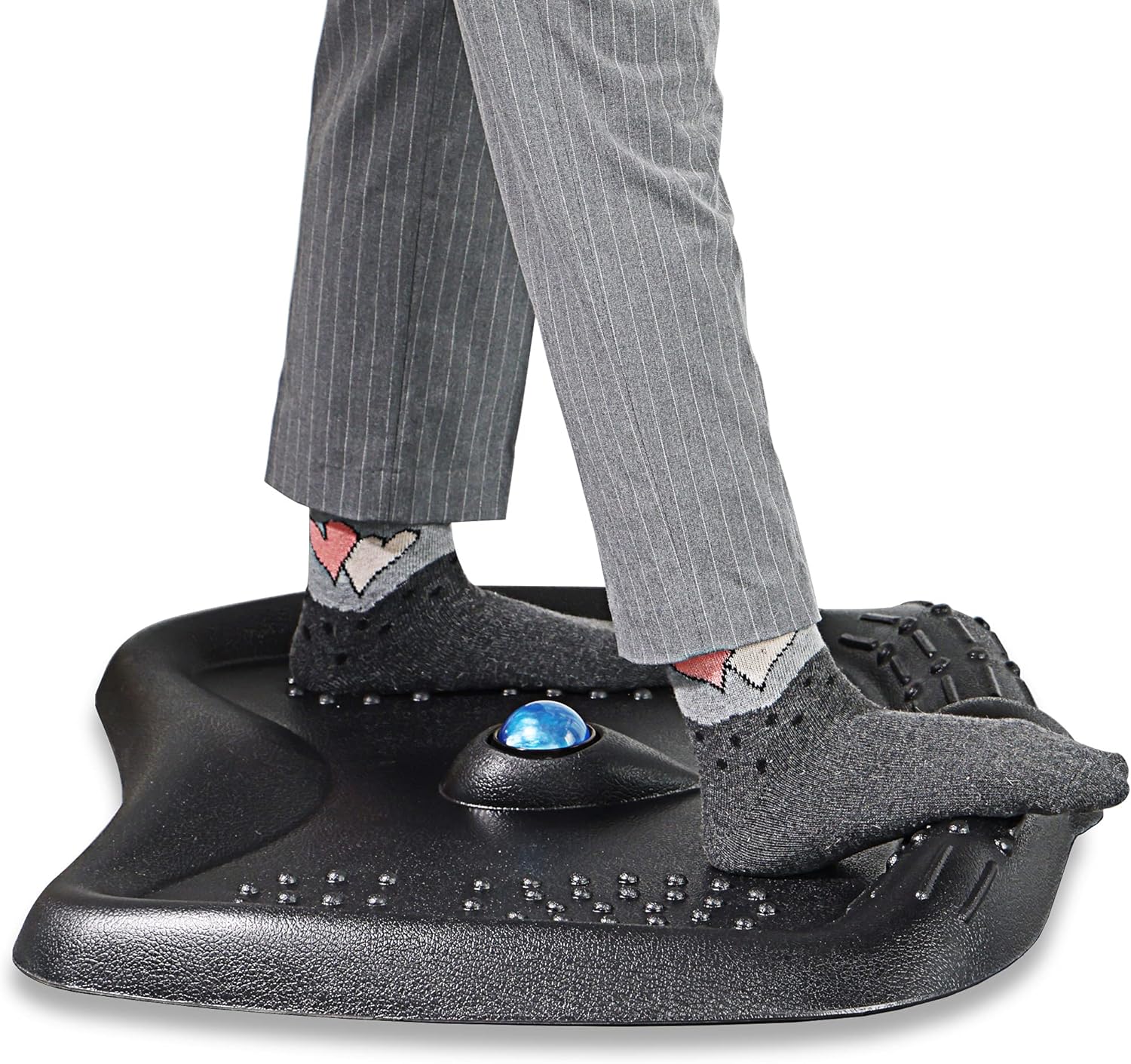 Fenge Anti-Fatigue Standing Desk Mat, Comfortable Mat with Foot Massage Ball, Desk Accessories, DM720001RB Pack of 2