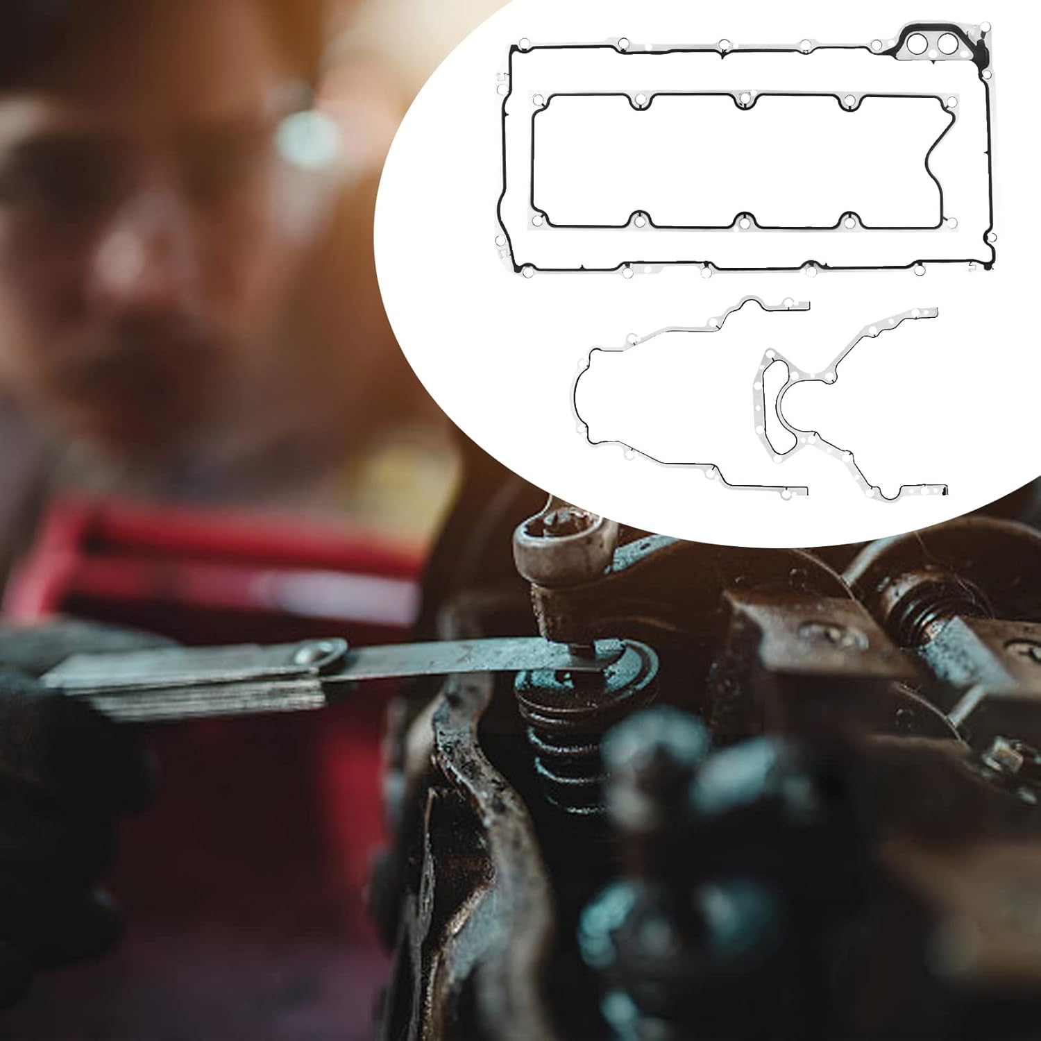 Mersda Cylinder Head Gasket Repair Set Compatible with 2002 2003 2004 2005 2006 2007 2008 2010 2011 Avalanche Express Silverado Suburban GMC Buick Cadillac 5.3L 4.8L